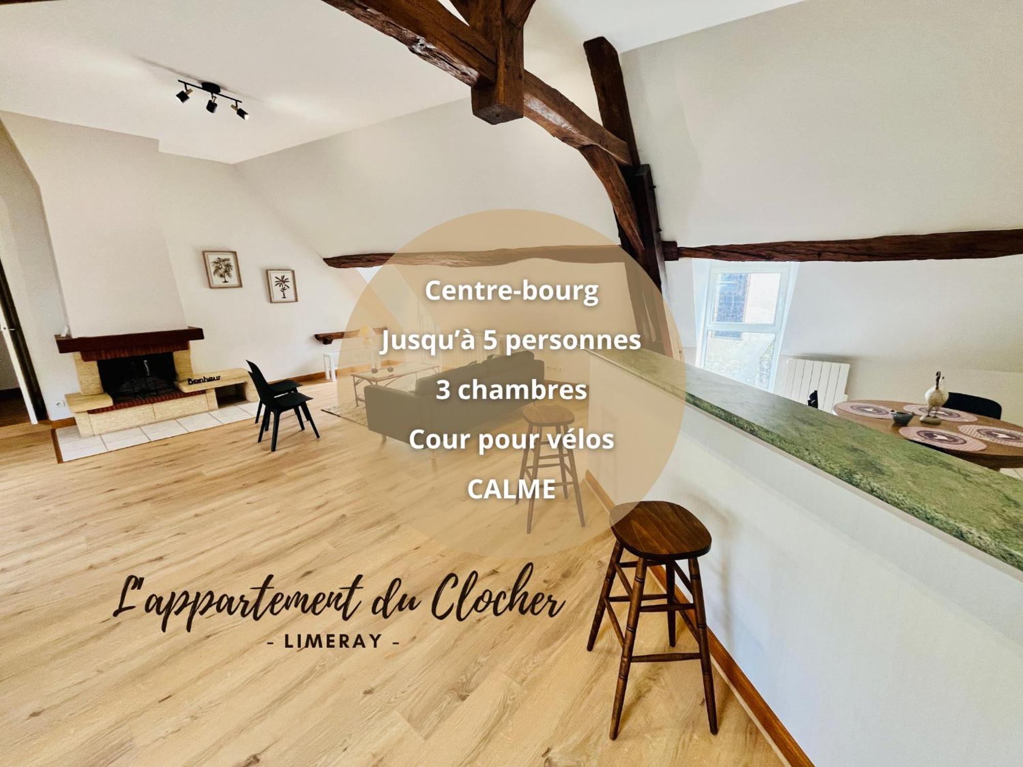 Centre-Bourg, Calme, Familial, L'Appart Du Clocher Limeray Exterior foto